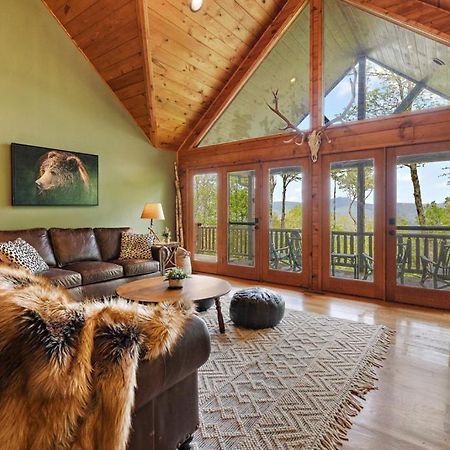 Lucky Bear Cabin Banner Elk Extérieur photo