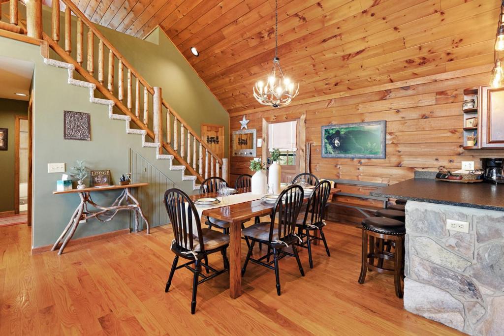 Lucky Bear Cabin Banner Elk Extérieur photo