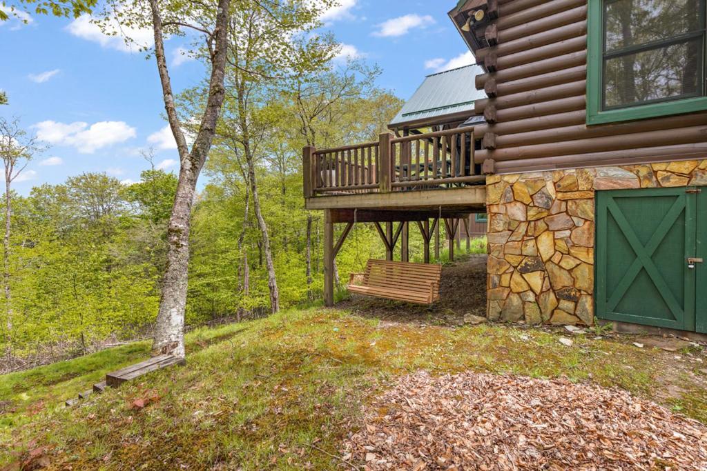 Lucky Bear Cabin Banner Elk Extérieur photo